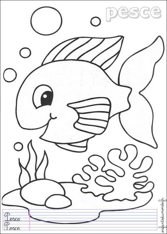 coloriage poisson 2